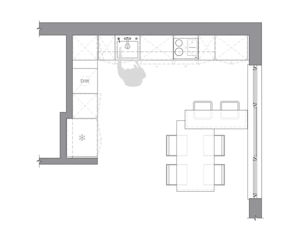 VIRTUVES PLĀNOJUMSKITCHEN LAYOUT