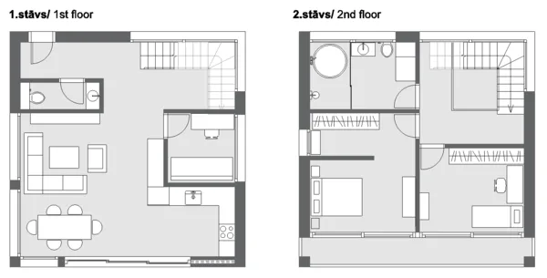 STĀVU PLĀNOJUMSFLOOR PLANS
