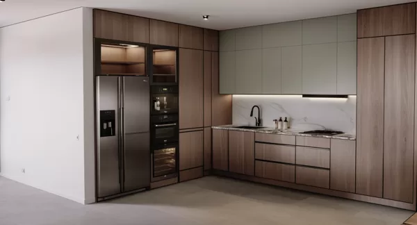 LAIKMETĪGA VIRTUVE RĪGĀ (KONCEPTS)MODERN KITCHEN AT RIGA (CONCEPT)
