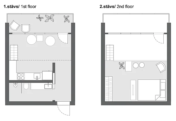 STĀVU PLĀNOJUMSFLOOR PLANS