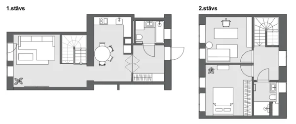 STĀVU PLĀNOJUMSFLOOR PLANS