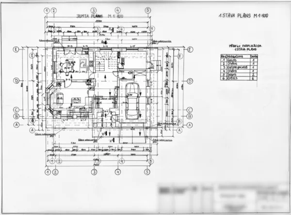 TEHNISKAIS ZĪMĒJUMS- VIRSSKATSTECHNICAL DRAWING- TOP VIEW