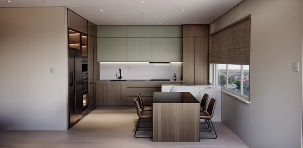 LAIKMETĪGA VIRTUVE RĪGĀ (KONCEPTS)MODERN KITCHEN AT RIGA (CONCEPT)